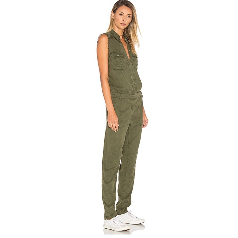 Étienne Marcel sleeveless jumpsuit in military S
